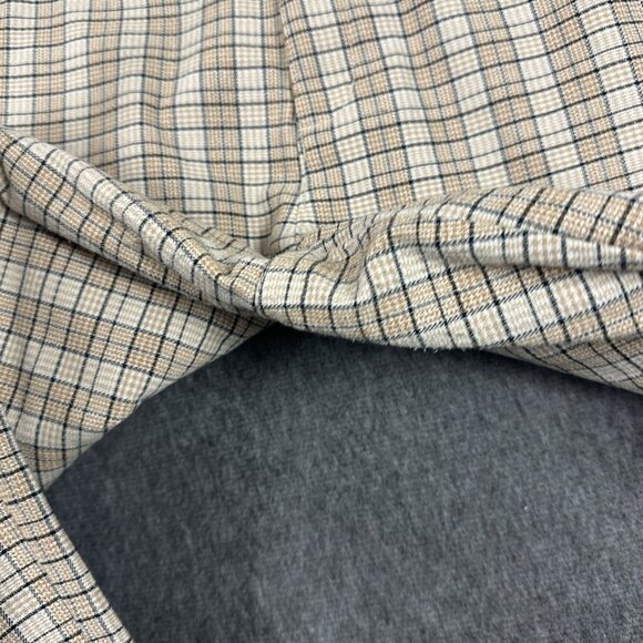 Volcom Womens Chino Pants Size 28 Tan Plaid High Waist Trousers Casual - Picture 6 of 16